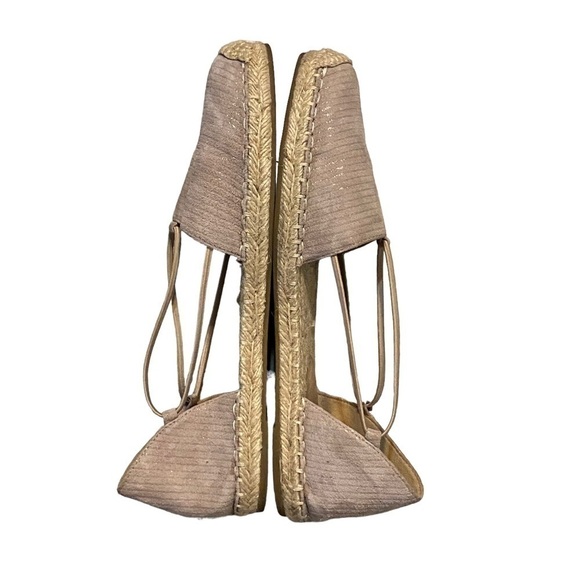 Eileen Fisher Lee Espadrille Flat size 10 suede minimalist casual beachy - Picture 13 of 14